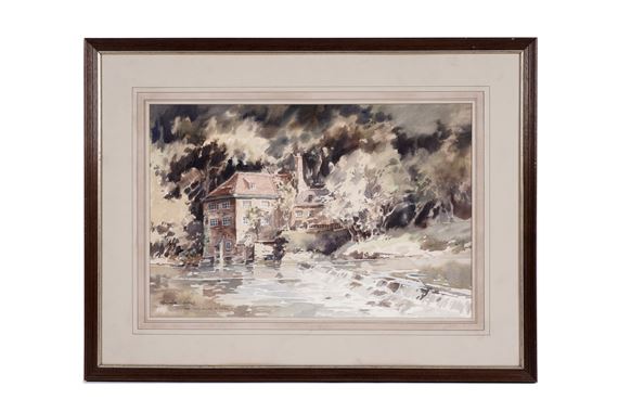 Ronald Lambert Moore - The Millhouse, Durham | watercolour by Ronald Lambert Moore