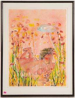 Female Nude in Grass - Eszter Gyory