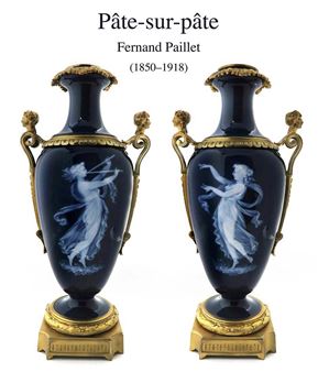 A Pair of Bronze PATE-SUR-PATE Vases by Fernand Paillet - Fernand Paillet