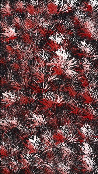 Burning Grass by Tjanpi Kampanyi