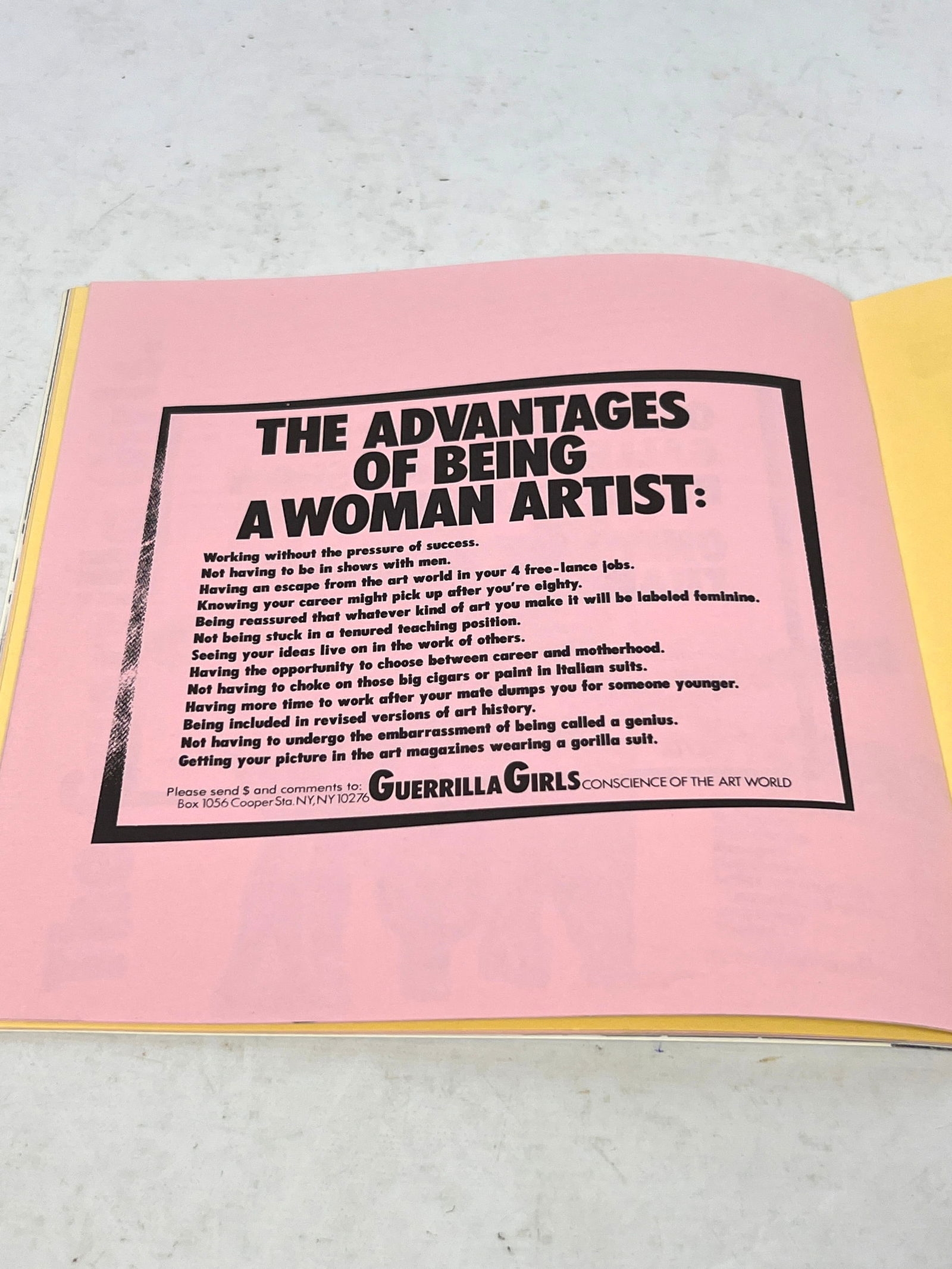 Guerrilla Girls | Talk Back Book (1991) | MutualArt