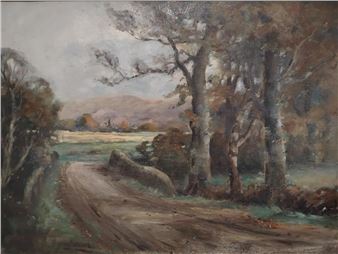 Antique Scottish Landscape Oil - John B. McNicol