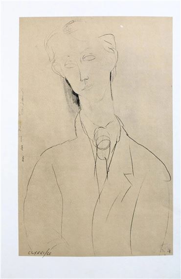 Portrait of Bernouard by Amedeo Modigliani, 1917