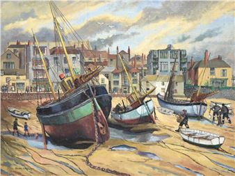 ST IVES AT LOW TIDE - Gwen Whicker