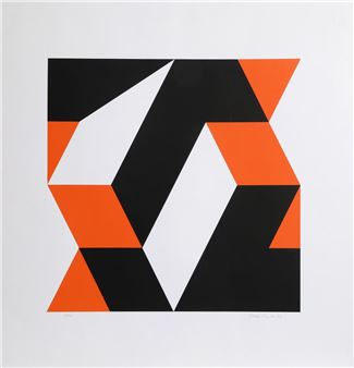 Orange and Black Blocks - Georg Ruijter