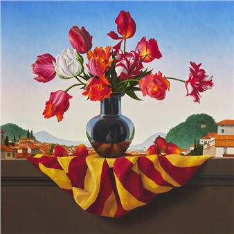 Still Life with Tulips - James Aponovich