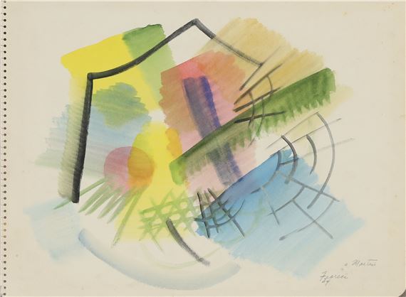 Composition abstraite, by John Ferren, 1934