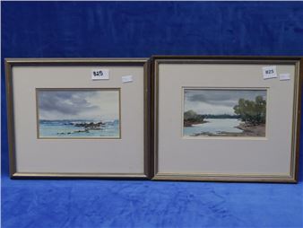 TWO FRAMED WATERCOLOURS - Barbara Peake