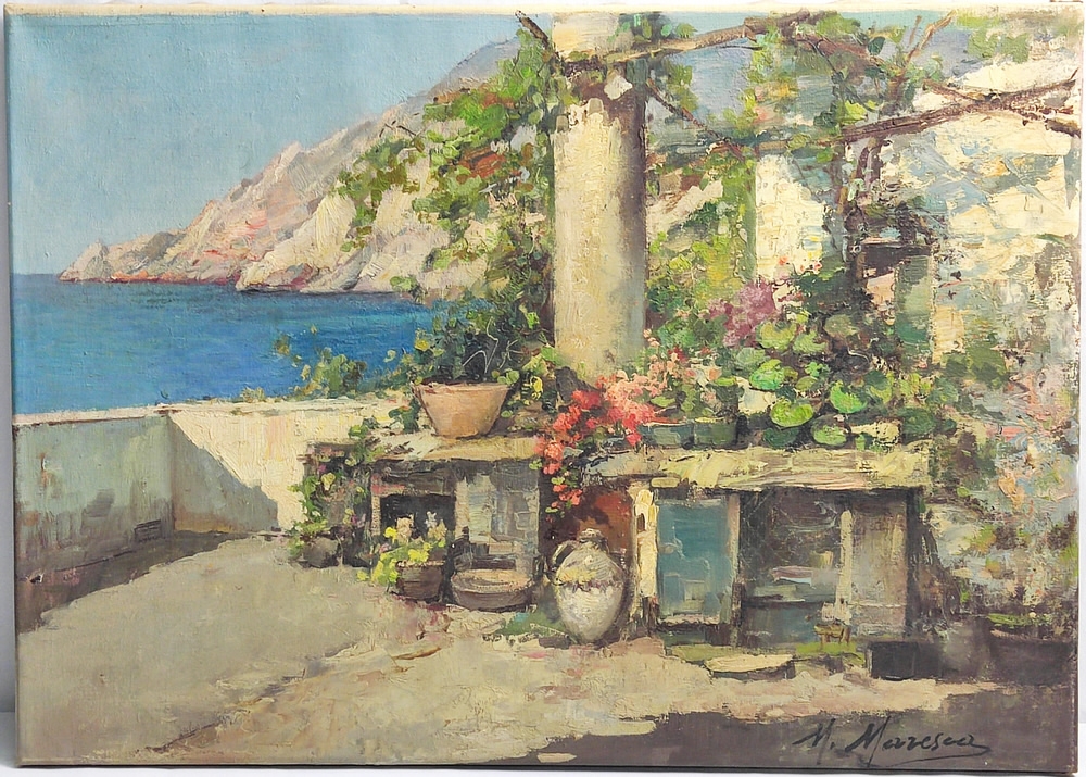 Artwork by Mario Maresca, Alassio, Made of oil on canvas