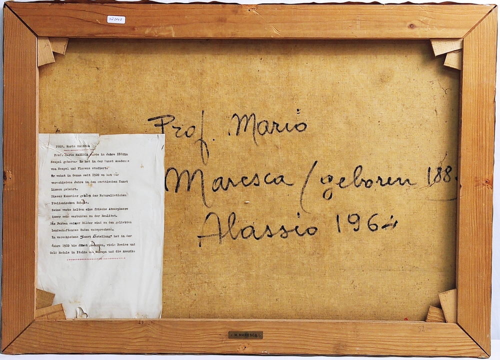 Artwork by Mario Maresca, Alassio, Made of oil on canvas