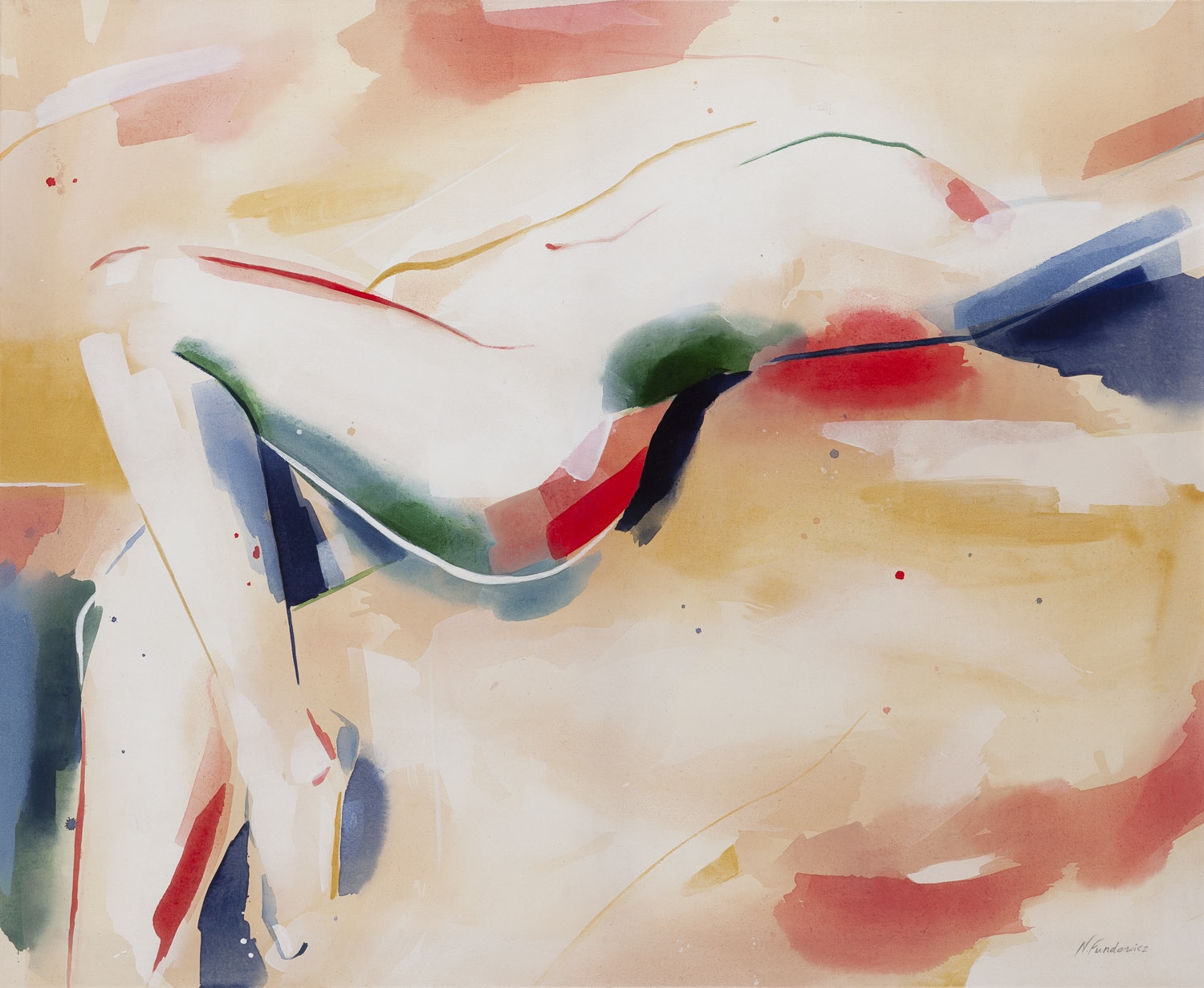 Artwork by Natalia Fundowicz, In harmony 3, Made of watercolour, acrylic