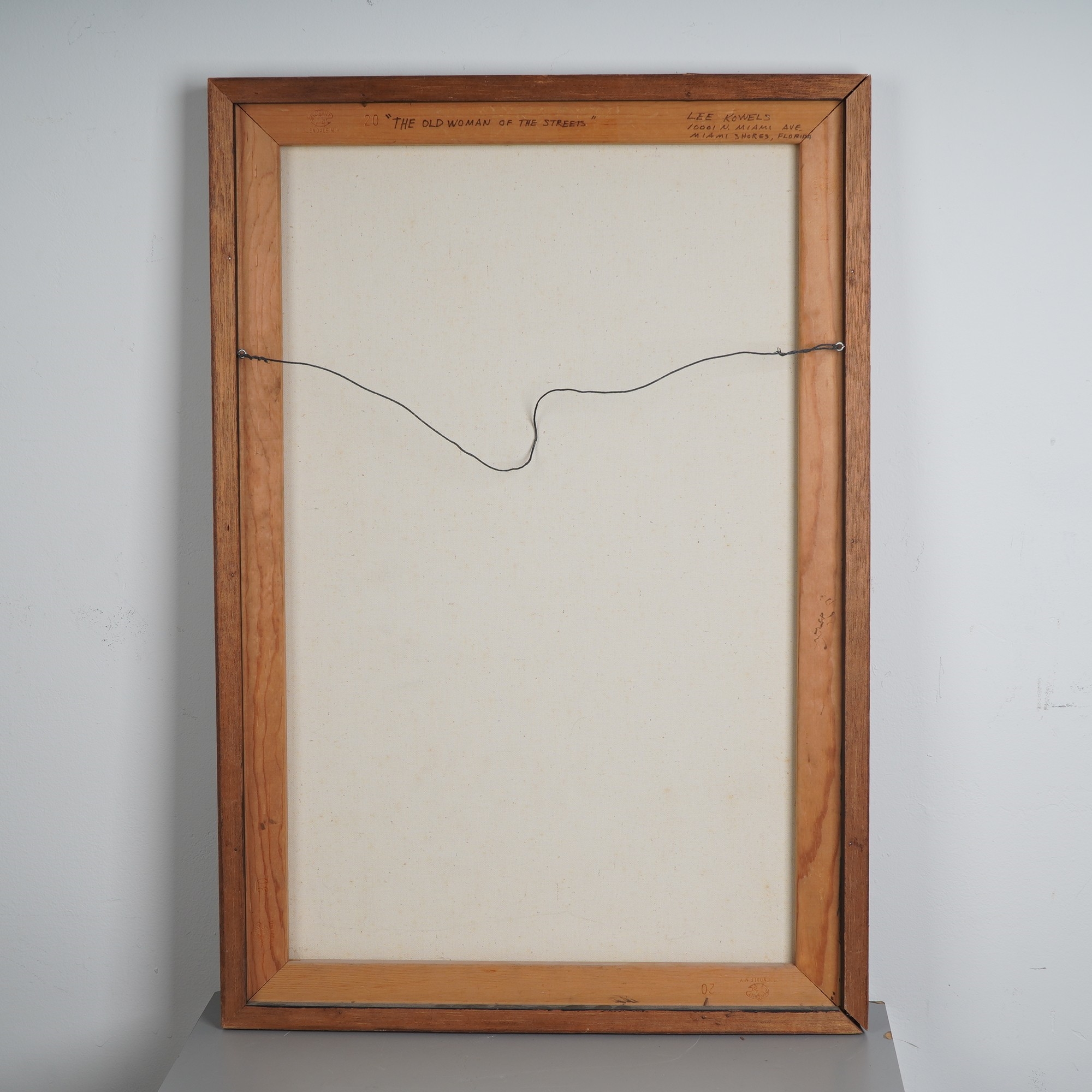 Artwork by Lee Kowels, The Old Lady, Made of Oil on canvas