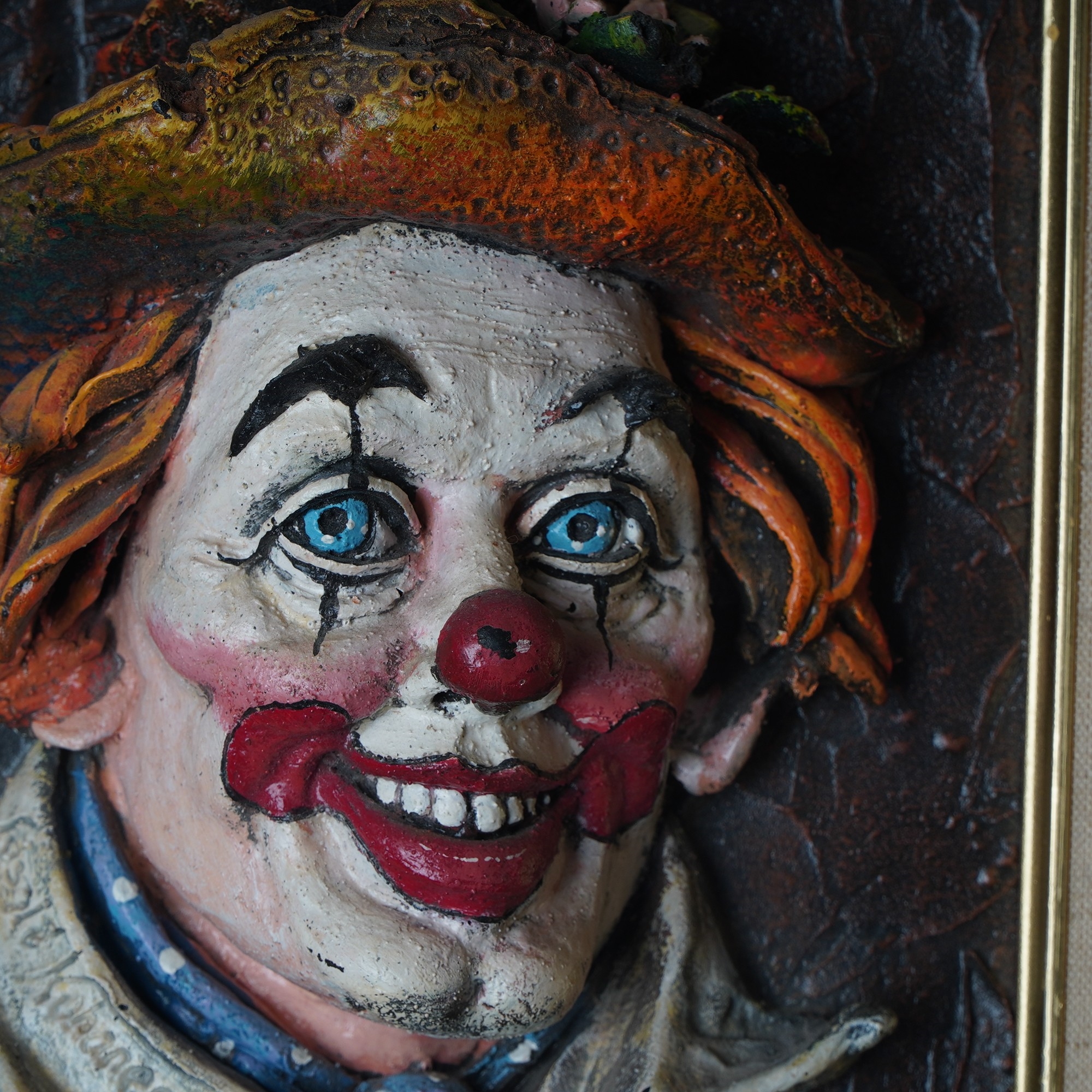 Laszlo Kohanez | Framed 3D Clown Portrait, Signed & Dated (1986 ...
