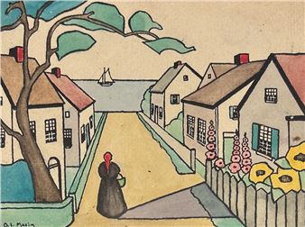 Hollyhock Lane, Provincetown - Ora Inge Maxim