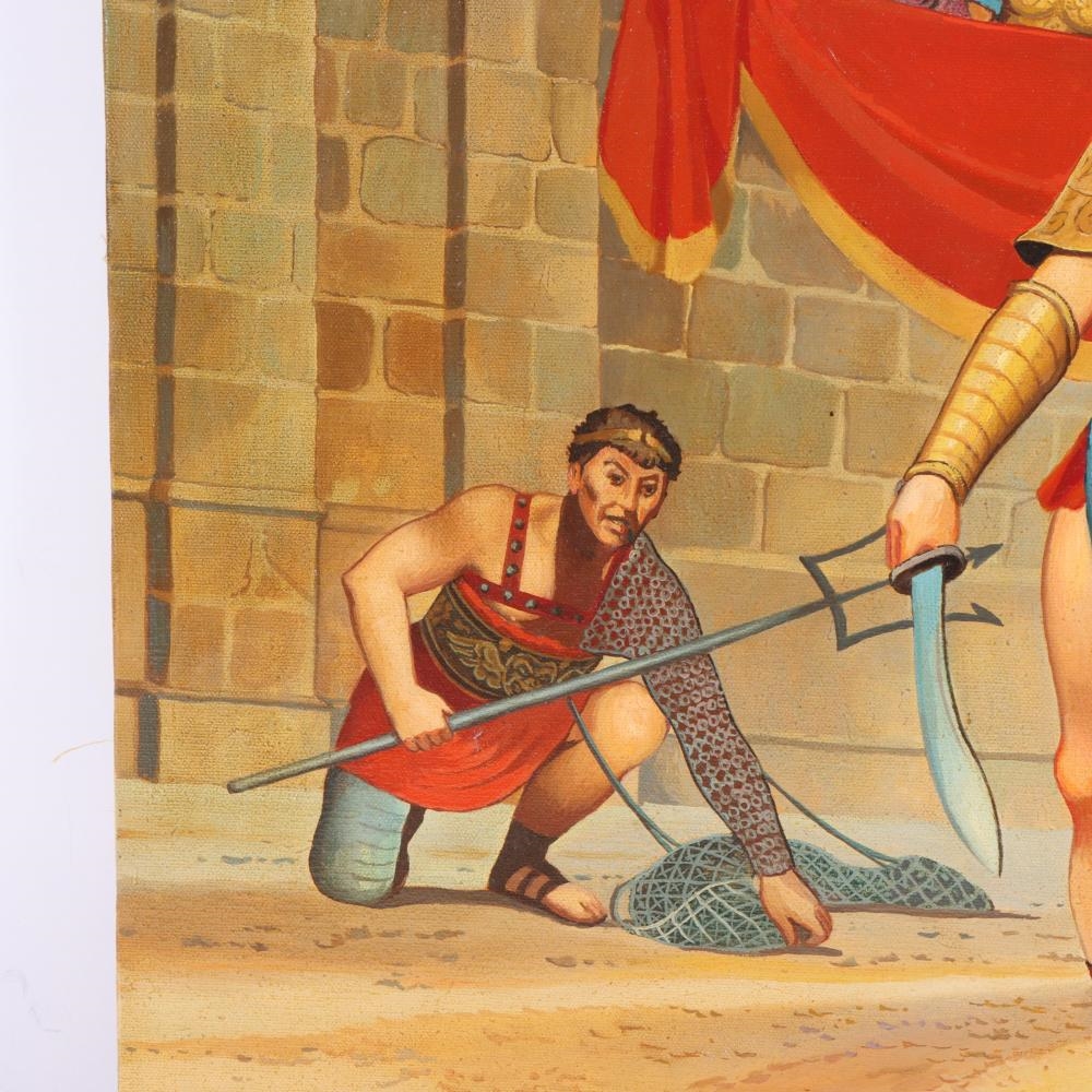 Artwork by Vladimir Stekly, Roman Gladiator, Made of oil on canvas