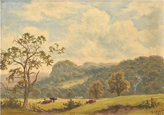 Landscape with Cattle - Thomas Spinks