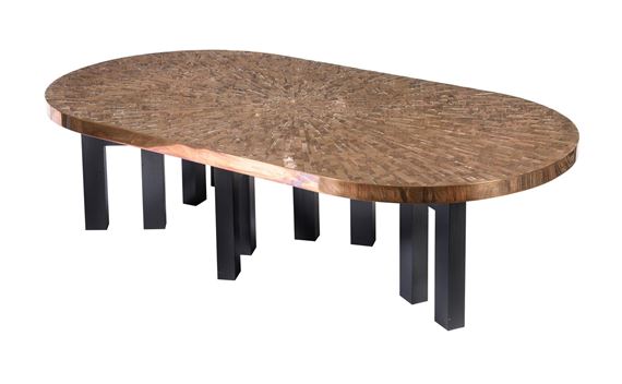 Ado Chale | A COPPER AND EBONISED LOW OCCASIONAL TABLE | MutualArt