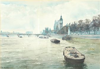 The Houses of Parliament - Albert Houghton