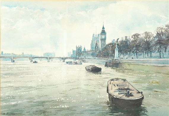 The Houses of Parliament - Albert Houghton