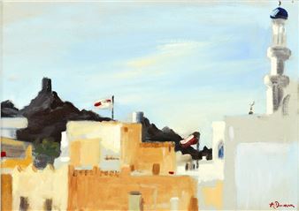 Minaret, Flags and Towers, Muscat, Oman - Arabella Dorman