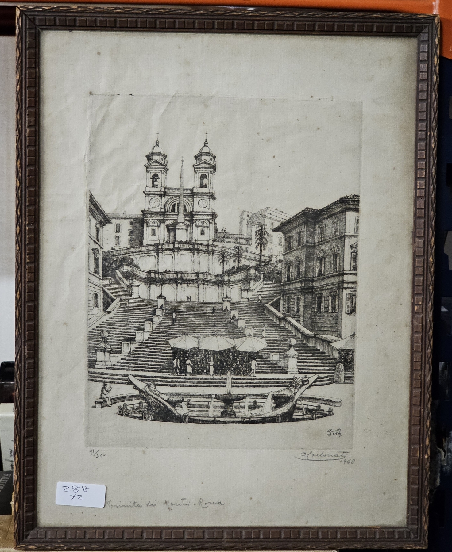 Artwork by John Talbot Hicks, Rialto Bridge, Venice, Made of Pen and ink