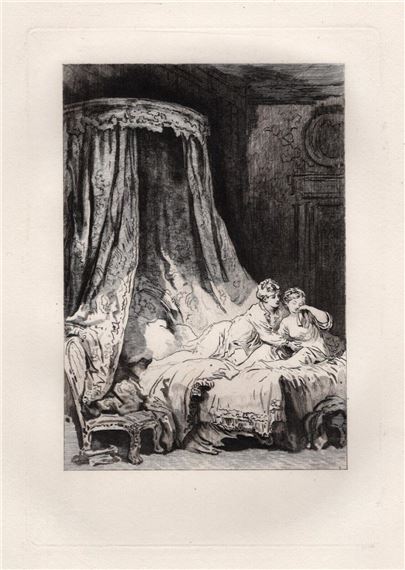 La Courtisane Amoureuse by Jean-Honoré Fragonard, 1883