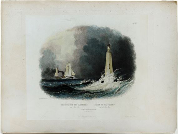 Karl Bodmer | Cleveland Lighthouse on the Lake Erie | MutualArt