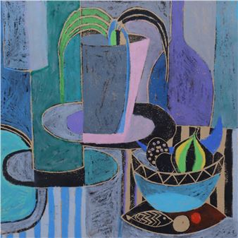 Still life of plants & fruit - Jane Pascoe