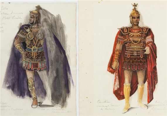 Costume Designs for Antony & Cleopatra by Loudon Sainthill