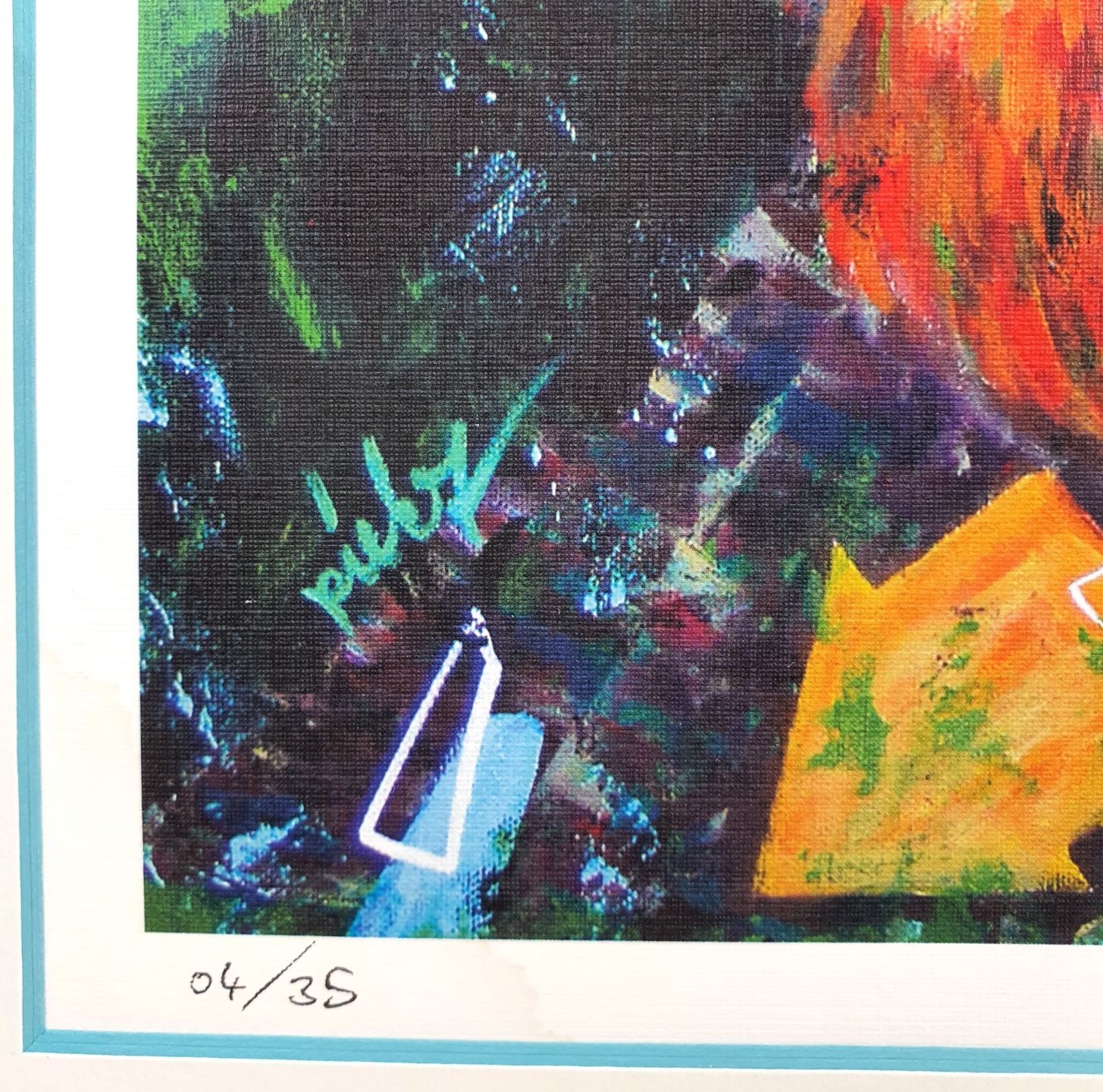 Artwork by Piek7, PIEK7 (Pierre Zoler) Vincent vG, Made of print on linen paper