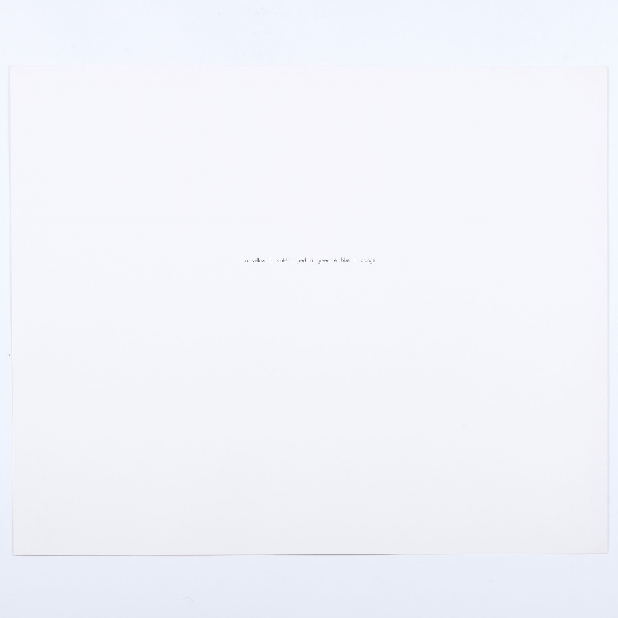 Artwork by Laura Grisi, Stripes, Made of lithographs in colors on smooth wove paper