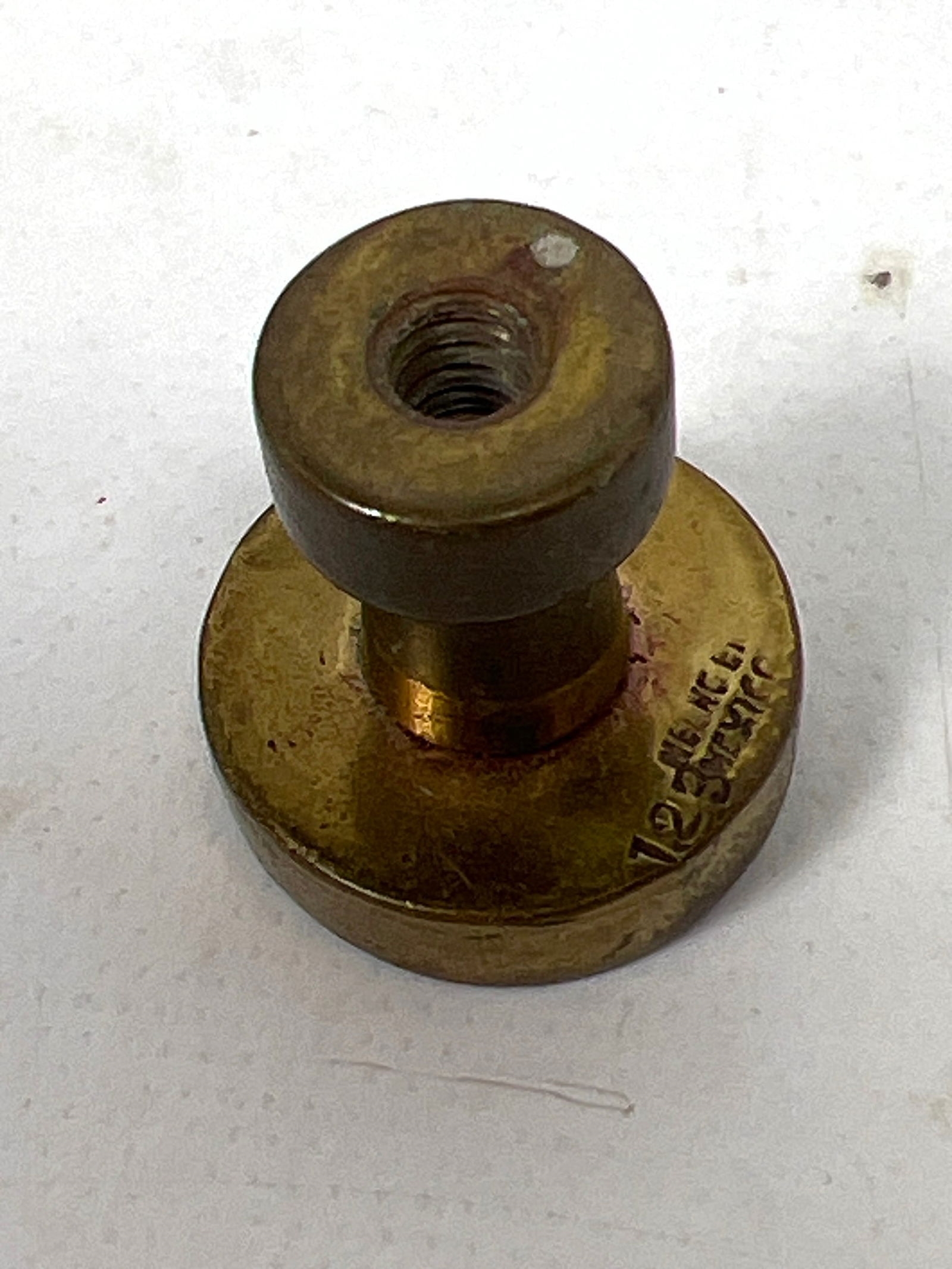 Artwork by Los Castillo, 10pc LOS CASTILLO Inlaid Brass Drawer Pulls Handles, Made of Brass