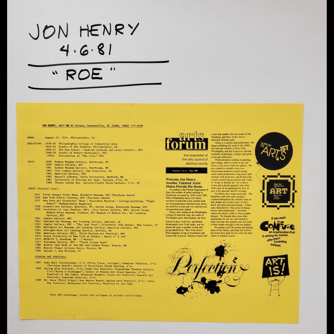 Jon Henry | Roe (1981) | MutualArt