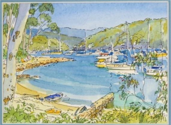 Harbour scene by Christine Hill
