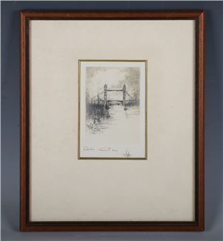 Westminster Abbey; Tower Bridge; The Cenotaph; Archway; cottage - Arthur L. Cherry