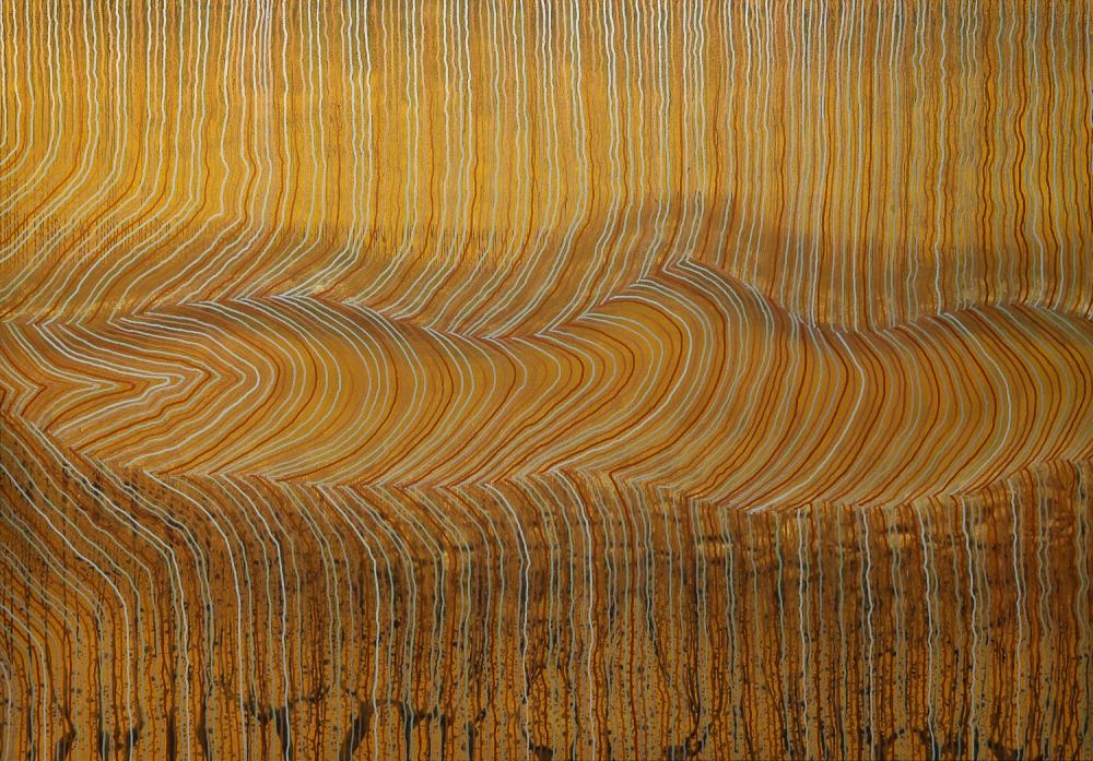 Artwork by Robby Wirramanda, Walpa- Walking on Country, Made of Acrylic on linen