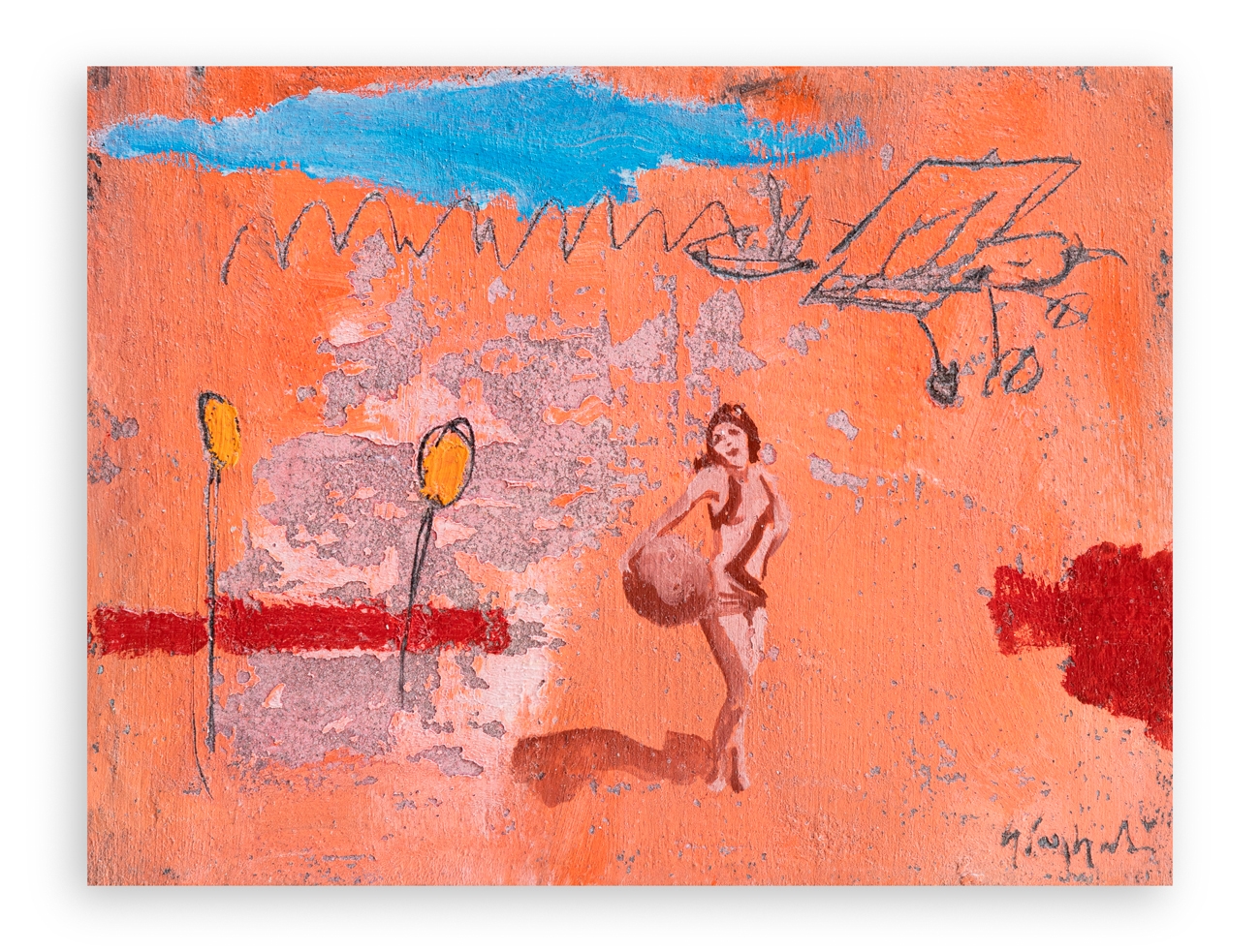 Artwork by Luca Giovagnoli, Gioco di mare, Made of oil on canvas