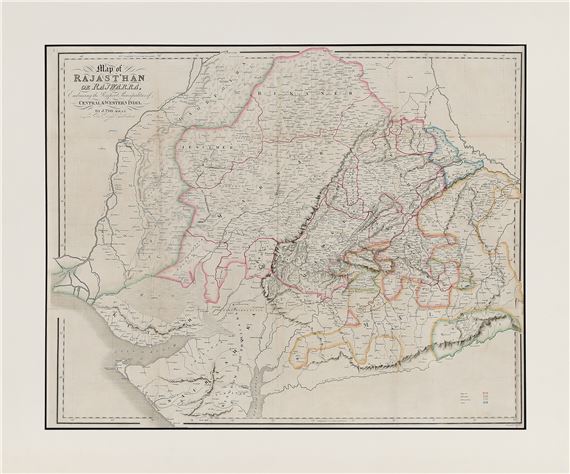 Lieutenant Colonel James Tod | Map of RAJASTHAN or RAJWARRA, Embracing ...