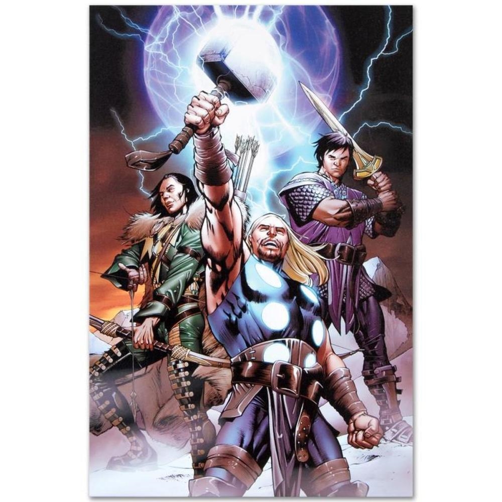 Artwork by Carlos Pacheco, Ultimate Thor #3, Made of Giclee on Canvas