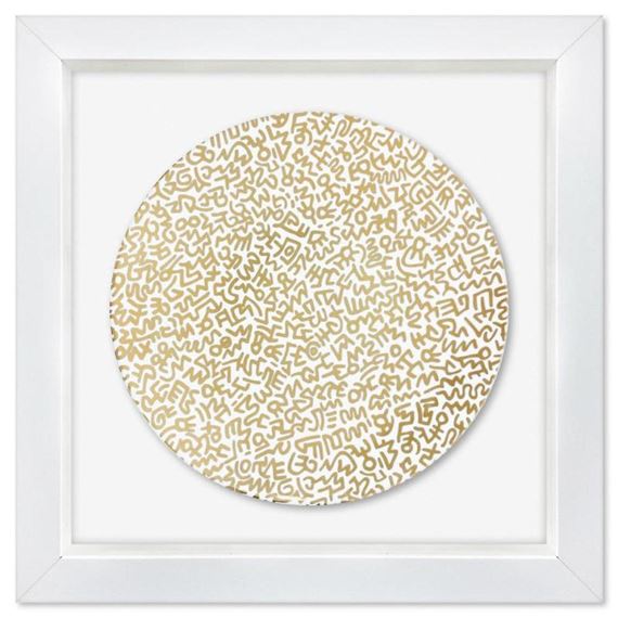 Gold Pattern by Keith Haring