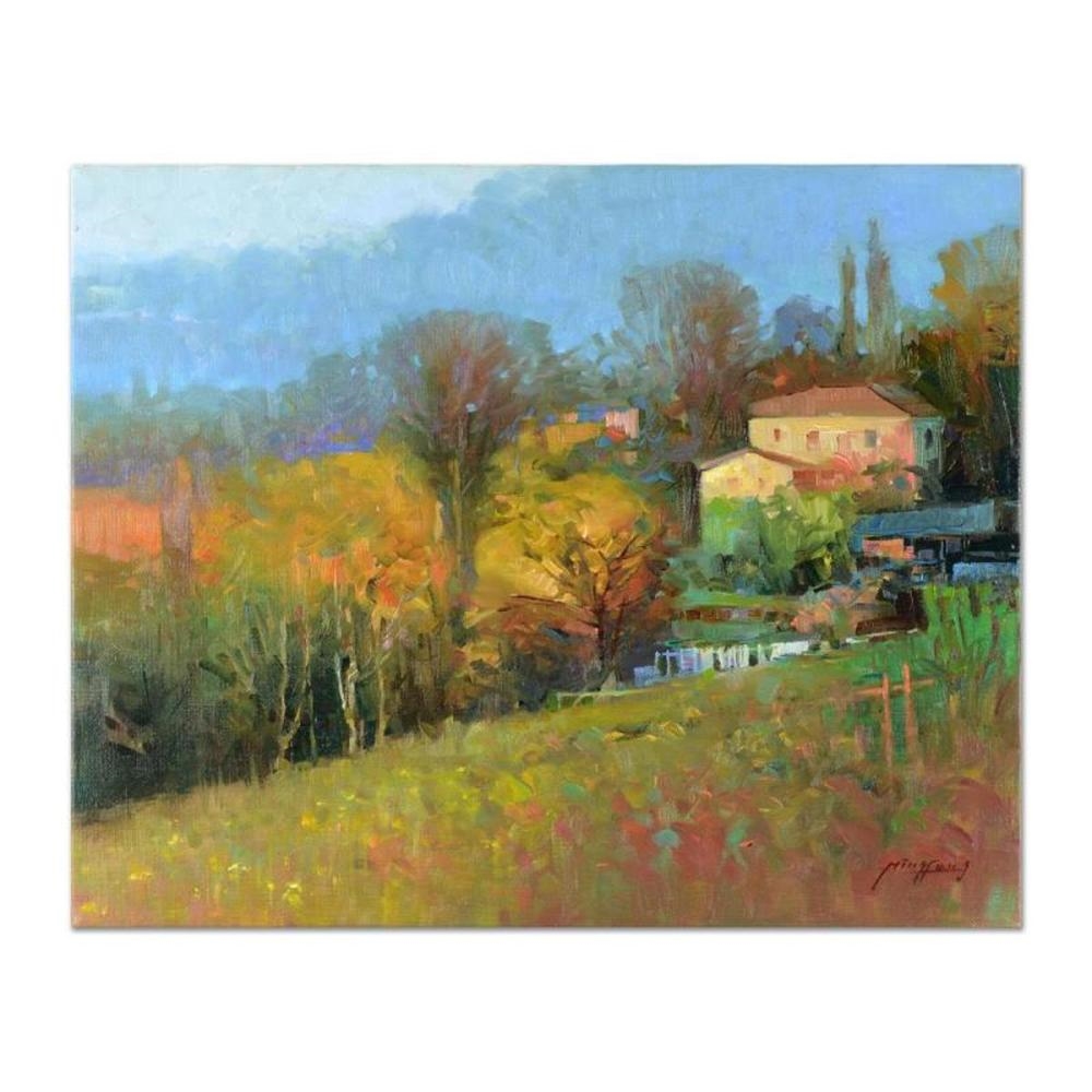 Artwork by Ming Feng, Wooded Estate, Made of Oil