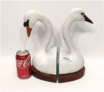 Swan Bookends - Bill Riggin