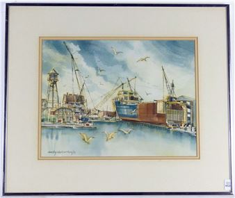 Untitled: Harbour Scene - Dorothy Clark Mcclure