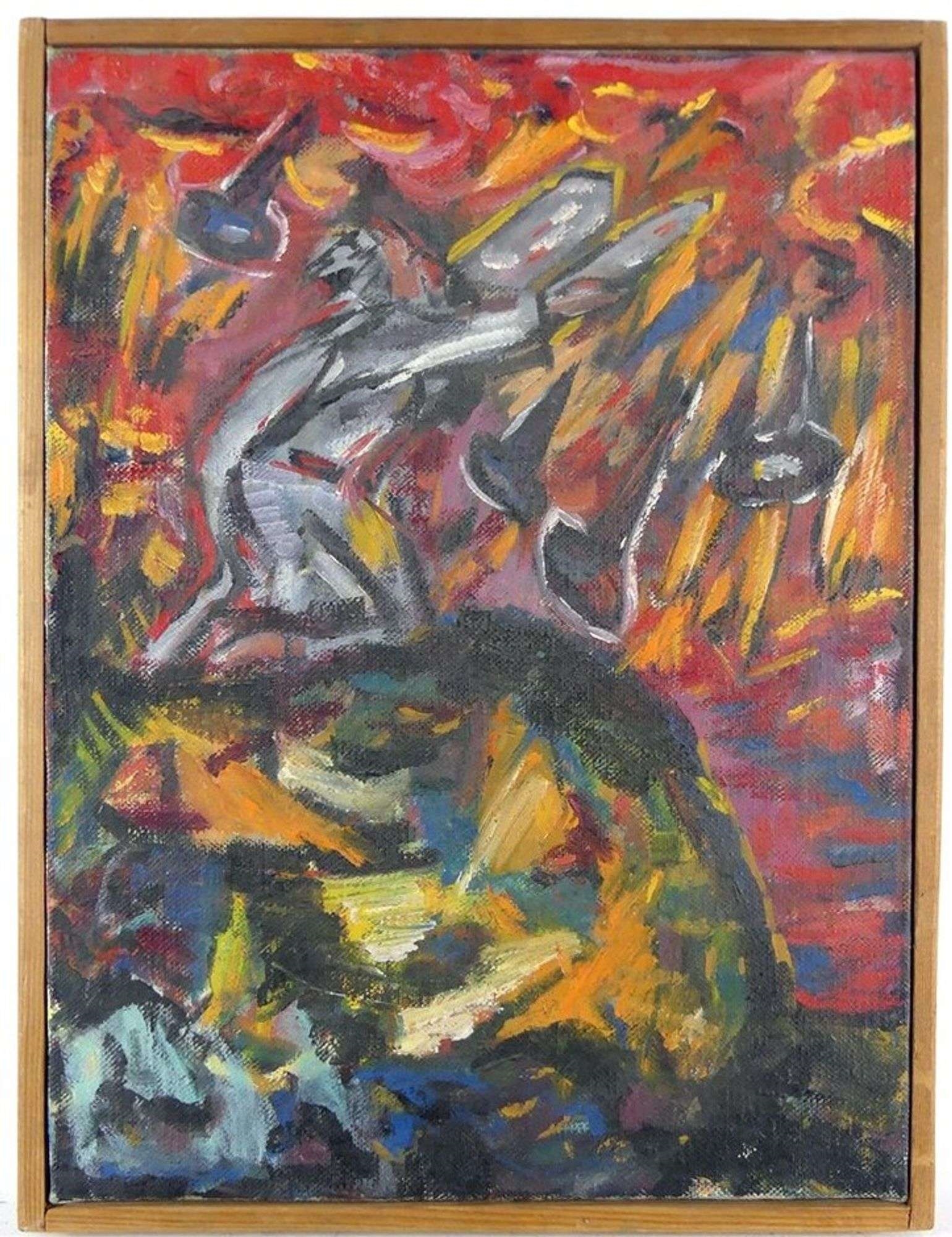 Artwork by Clara Samuels, Connecting, Made of oil on canvas