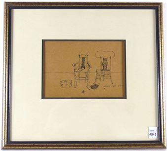 Two Chairs and Sewing Items - Wyn Geleynse