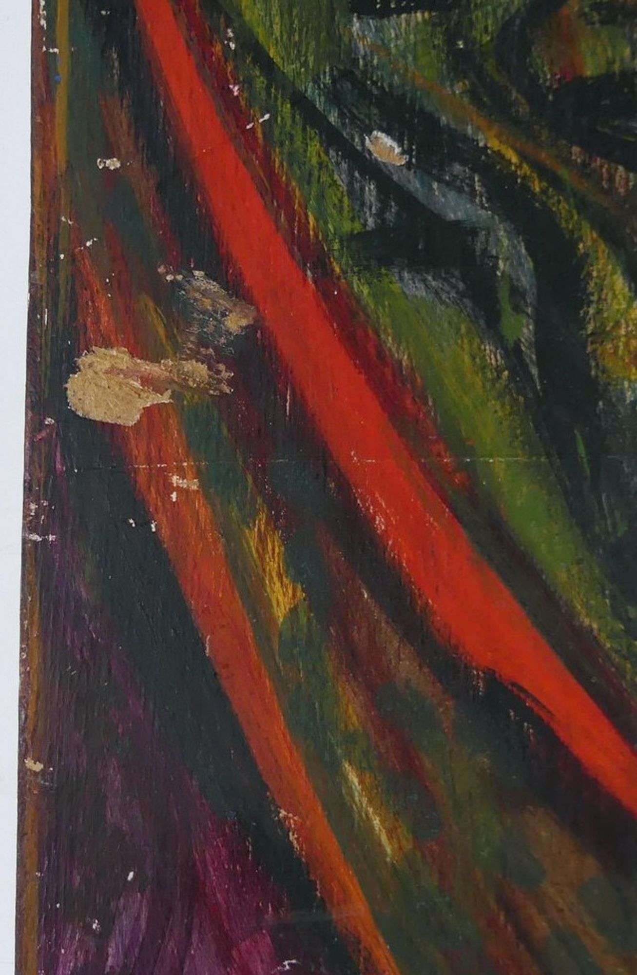 Artwork by Clara Samuels, Untitled: Vase with Flowers, Made of oil on masonite board