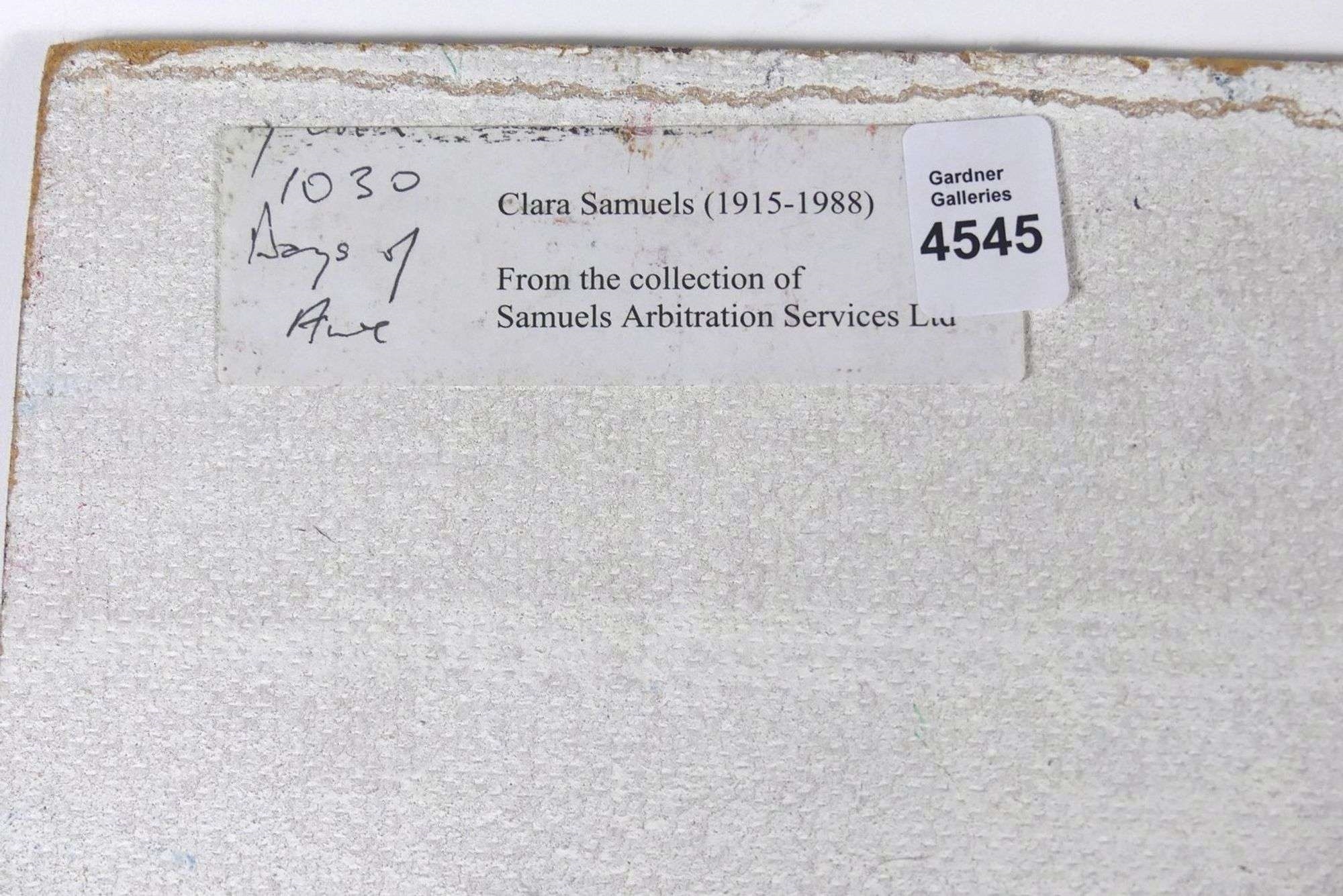 Artwork by Clara Samuels, Untitled: Vase with Flowers, Made of oil on masonite board