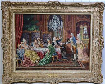 Figures in a Salon - Leon Mignard