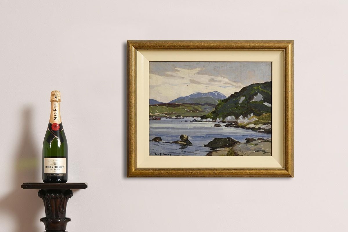 Artwork by Theodore James Gracey, Connemara Landscape, Made of oil on canvas