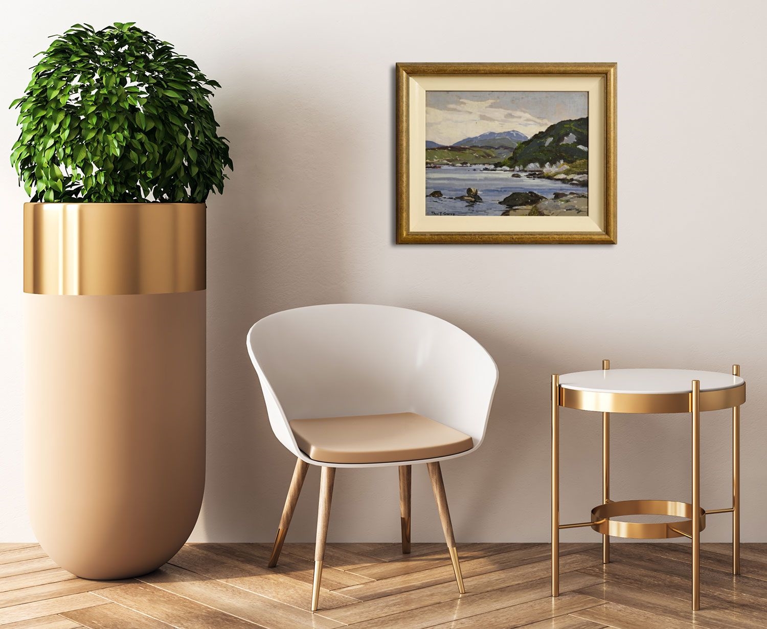 Artwork by Theodore James Gracey, Connemara Landscape, Made of oil on canvas